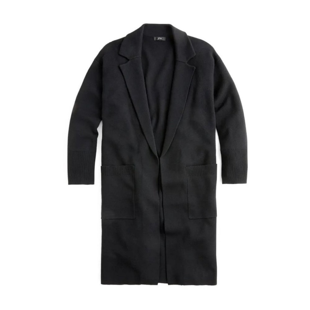 Ella open-front long sweater-blazer by JCrew